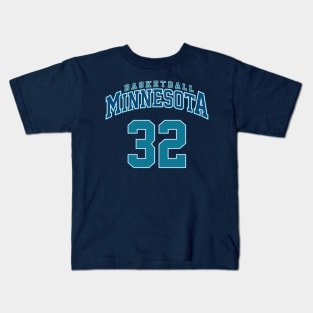 Minnesota Basketball - Player Number 32 Kids T-Shirt